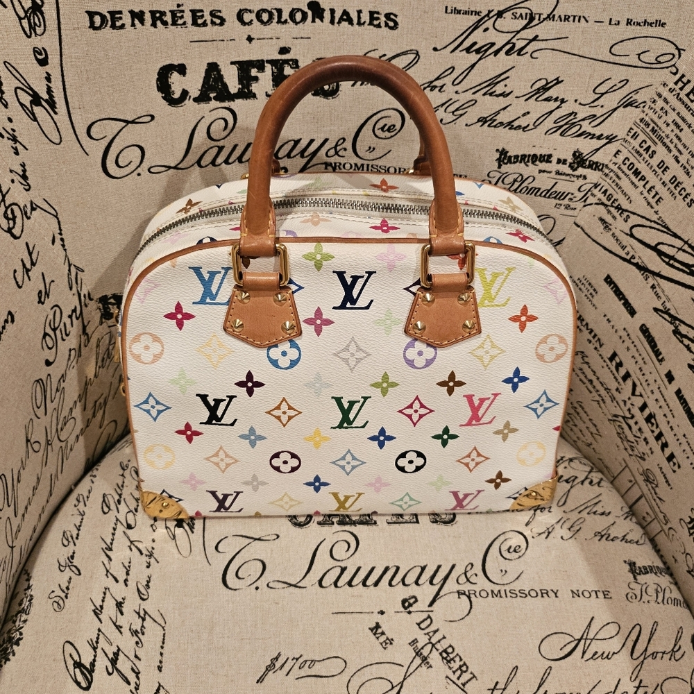 Louis Vuitton Trouville Handbag Multicolor Monogram - Picture 2 of 16